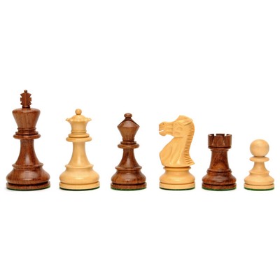 English Staunton Chess Pieces, Weighted with 4 in. King