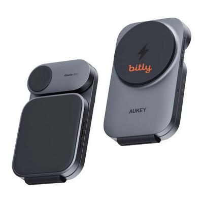 Aukey qi2 Foldable 3-in-1 Magnetic Ultra Fast Wireless Charger