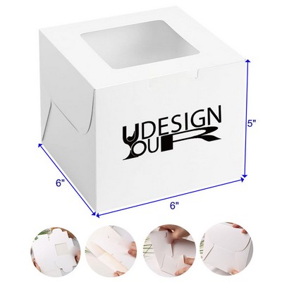 Cookie Cake Container with Window Treat Box