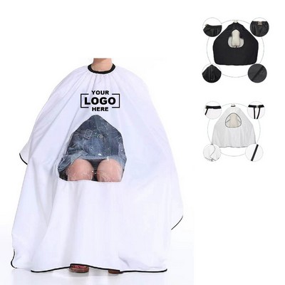Clear Salon Hair Cutting Cape.