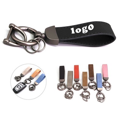 Leather Key Chain Car Key Chain.
