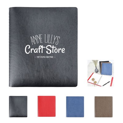 Vegan Leather Journal with 100 Sheets of 80GSM Paper, Ribbon Bookmark & Lay-Flat Design