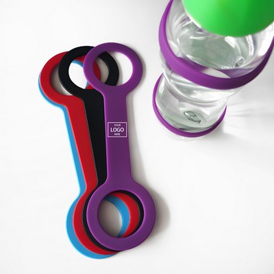 Portable Water Bottle Silicone Wrist Strap