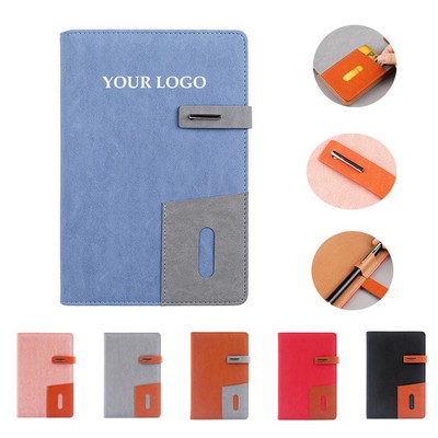 Business Buckle Notepad A5 PU Leather Journal