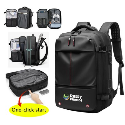 Large Capacity Vacuum Compression Travel Backpack