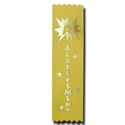 Achievement Econo Stock Recognition Ribbon w/ Starburst (1 5/8"x6")