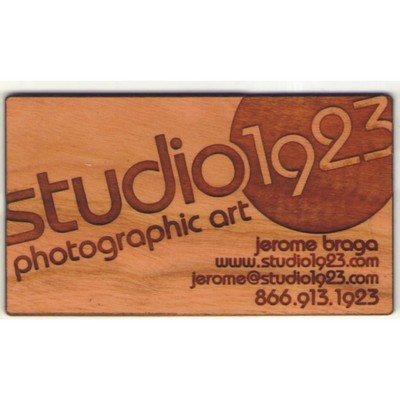 2" x 3.5" - Hardwood Business Cards - Customized Shapes