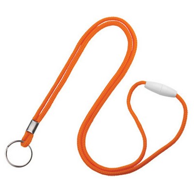 1/8" Round Braid Cord Breakaway Blank Lanyard with Split Ring