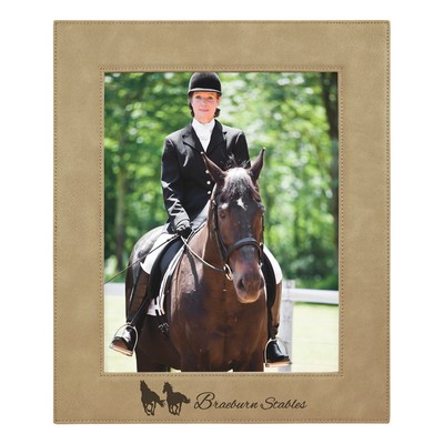 8" x 10" Light Brown Leatherette Photo Frame