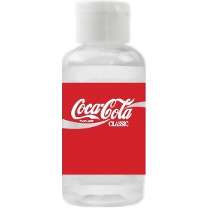 3.4 Oz. Gel Hand Sanitizer 75% Alcohol - Full Color Custom Label