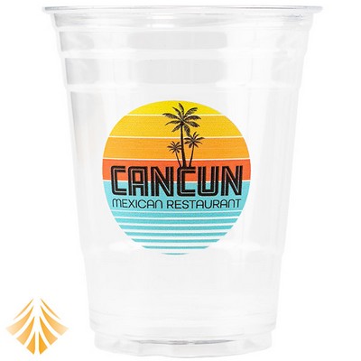 16oz Custom Printed Clear Plastic PET Cups PRO