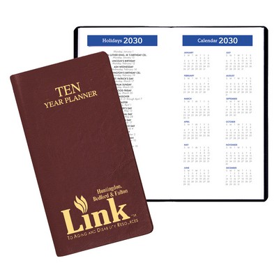 10 Year Reference Planner w/ Continental Vinyl Cover