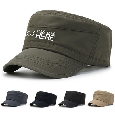 Adjustable Breathable Flat Top Cap