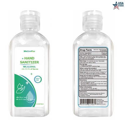 100ML 3.4 OZ Antibacterial Hand Sanitizer Gel 75% Alcohol