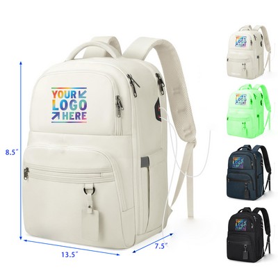 Large Travel Laptop Backpack with USB Port