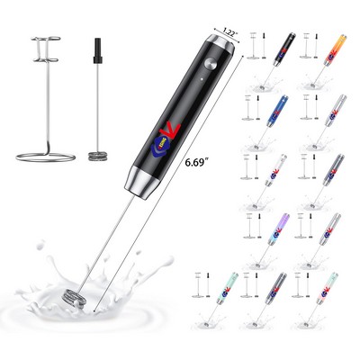 Rechargeable Stainless Steel Whisky Mixer Foamer