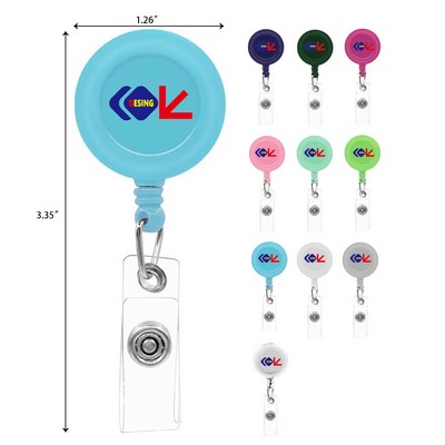 Retractable Badge Holder Reels Holder Name Clips