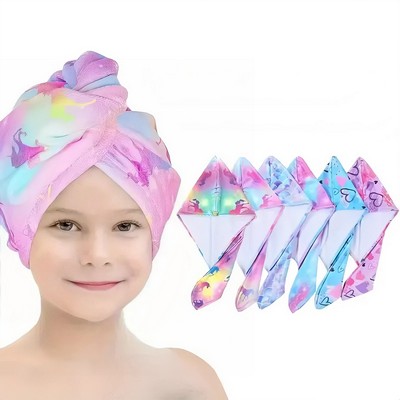 Full Color Microfiber Hair Dry Towel