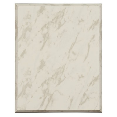 5" x 7" Value White Marble Finish Plaque