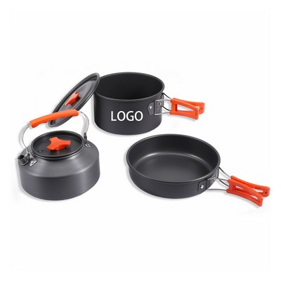 Portable Camping Cooking Pot Cookware Set