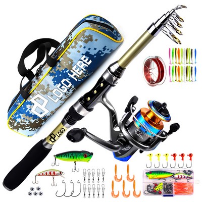 70.86 Inch Long Cast Rod Fishing Wheel Rod With A Combination Bag