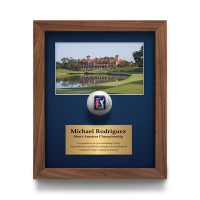 Solid walnut shadowbox with removable backing
