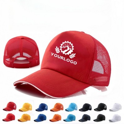 Unisex Adjustable Mesh Back Trucker hat MOQ100PCS