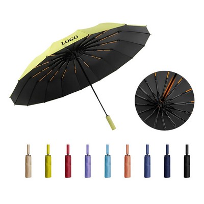 Sturdy 60-Rib Travel Umbrella