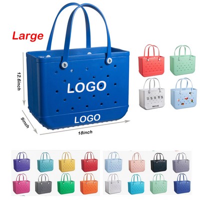Large EVA Beach Bag With Woles