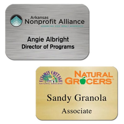 Chaos Full Color Plastic Name Badge (2"x3")