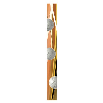 7/8" Stock VOLLEYBALL Poly-Satin Sublimated Neck Ribbon