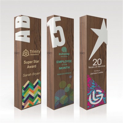 Walnut Award 11" Rectangular - Alpha