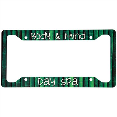 Gloss White Unisub Aluminum License Plate Frame