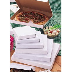 Custom Printed Claycoat White Pizza Box (12"x12"x2")