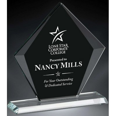 Sable Diamond Glass Award, 7 3/4"H