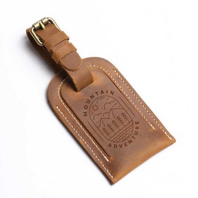 Bomen Leather Luggage Tag