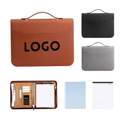 Business Hand Binder Zipper Bag
