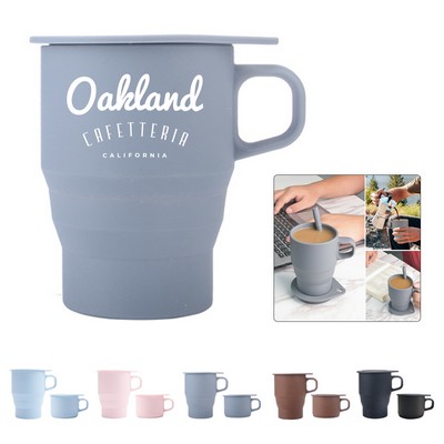 12oz Silicone Collapsible Coffee Mug