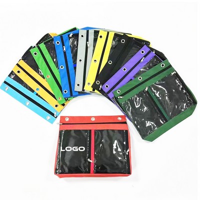 Zippered Document Folder with Transparent Window