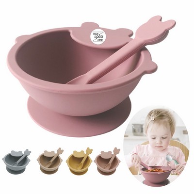 BPA-Free Silicone Baby Plates and Bowls Set(Free Shipping)