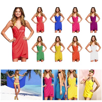 Beachy Quick Dry Wrap Dress