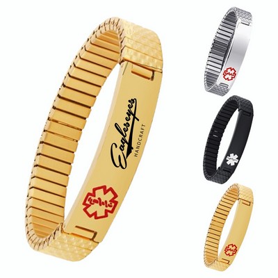 Stainless Steel Medical ID Bracelet