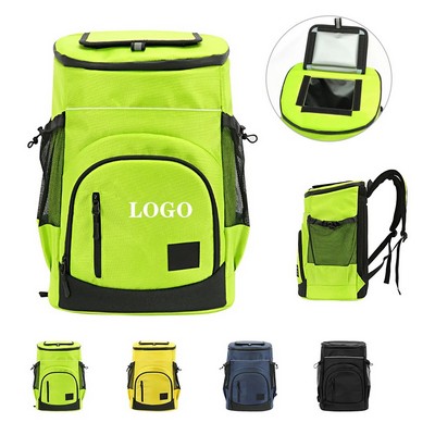 Large-capacity picnic backpack, PEVA lined