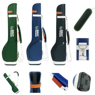 PU Leather Portable Golf Stand Bag