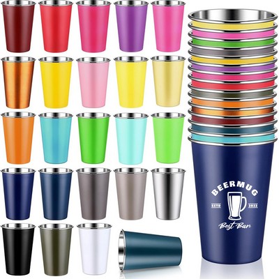16 oz Stainless Steel Pint Cups