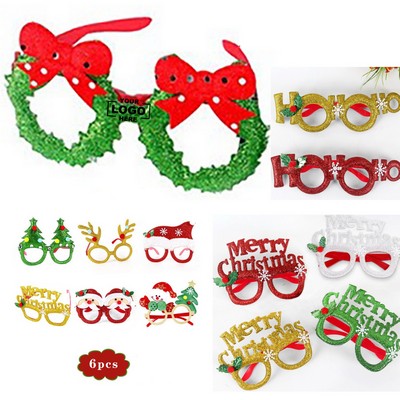 14-Piece Humorous Holiday-Themed Christmas Eyeglass Frames