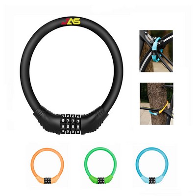 Security Bike Lock 4 Digit Resettable Combination