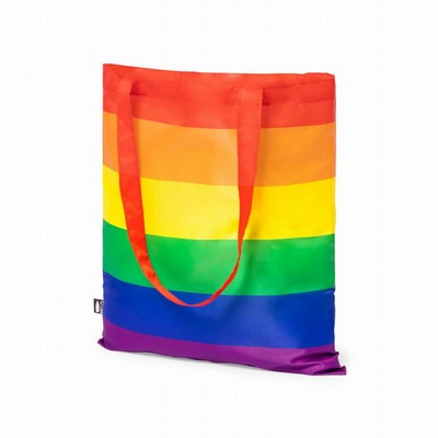 Canvas Rainbow Flag Tote Bag