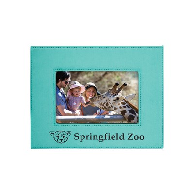 4" x 6" Teal Leatherette Photo Frame