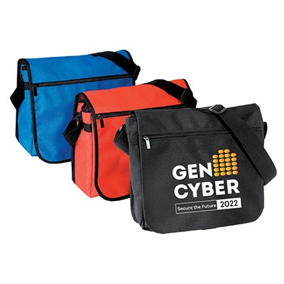 Everyone'S Polyester Messenger Bag W/4" Gusset